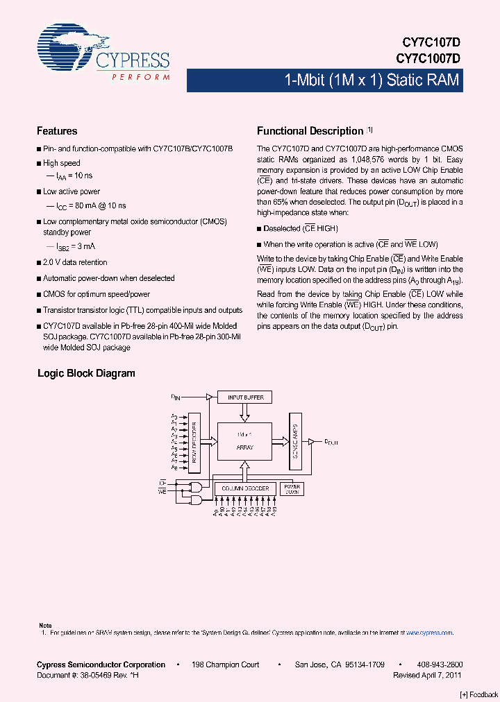 CY7C1007D-10VXI_1551294.PDF Datasheet