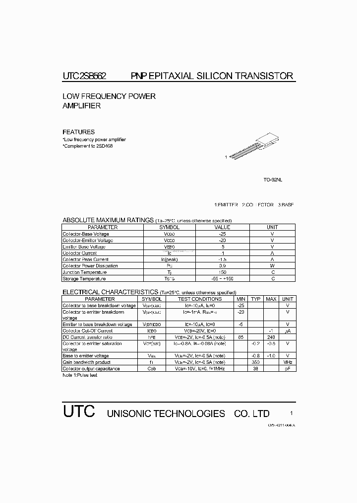 2SB562_1561957.PDF Datasheet