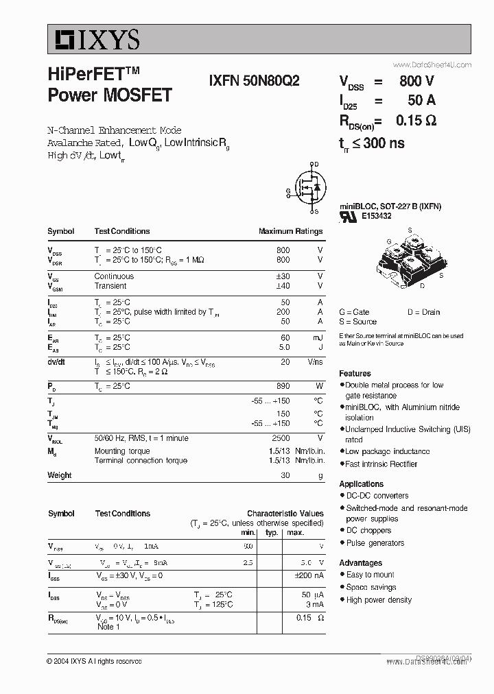 IXFN50N80Q2_1565151.PDF Datasheet