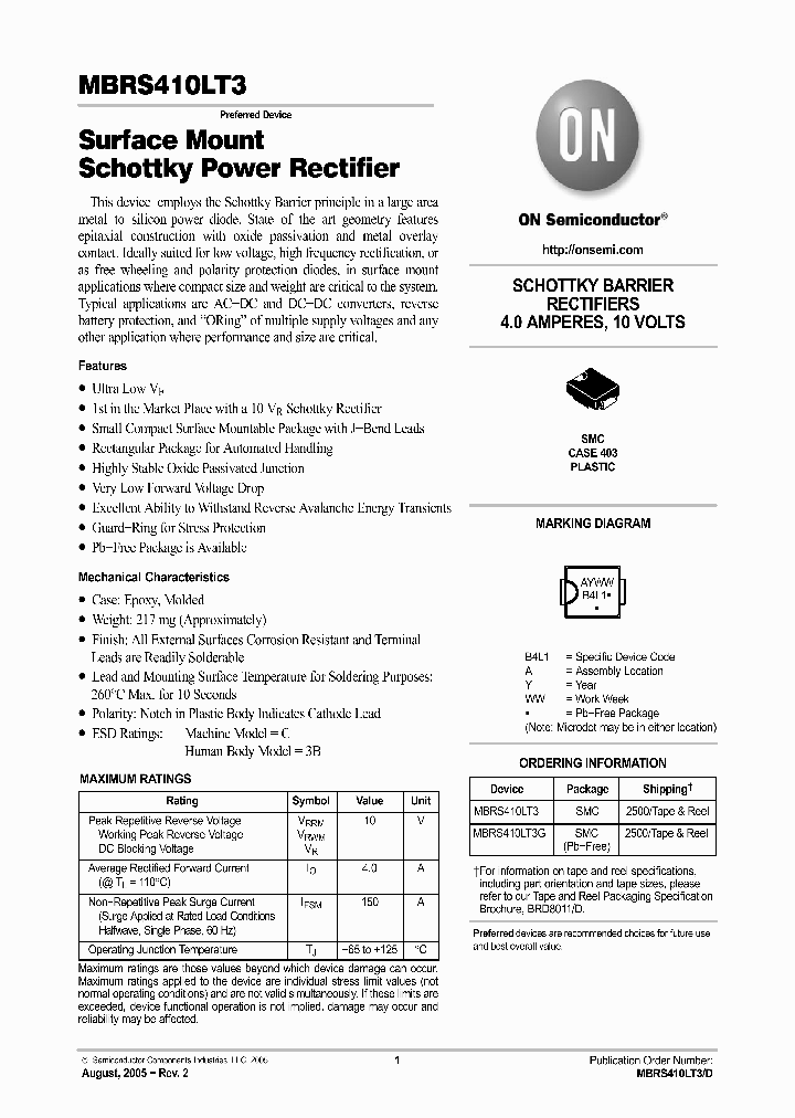 MBRS410LT3G_1582399.PDF Datasheet