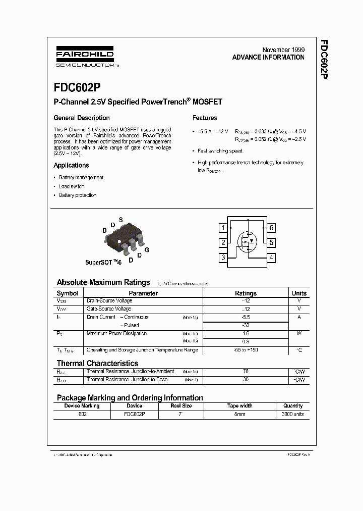 FDC602_912391.PDF Datasheet