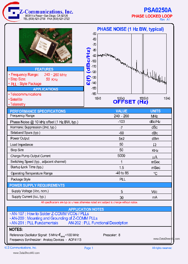 PSA0250A_1589295.PDF Datasheet