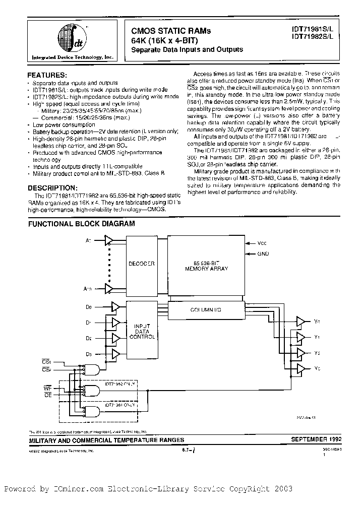 IDT71982SF_929214.PDF Datasheet