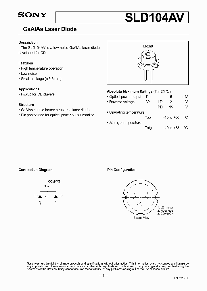 SLD104AV_927125.PDF Datasheet