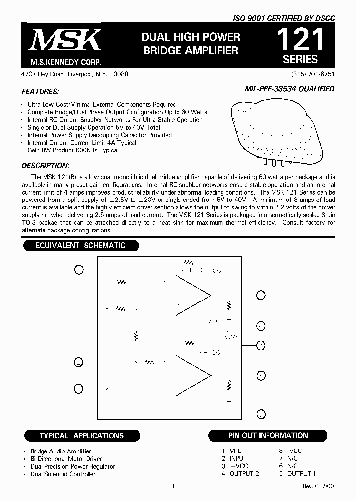 MSK121_934745.PDF Datasheet