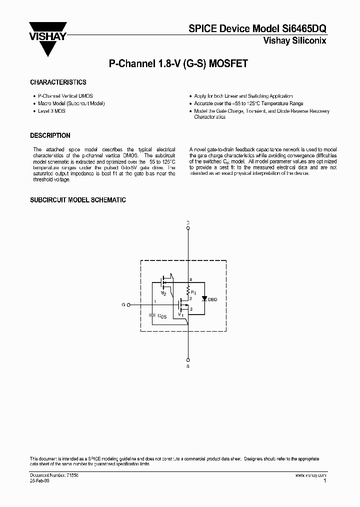 SI6465DQ-DS_1603374.PDF Datasheet