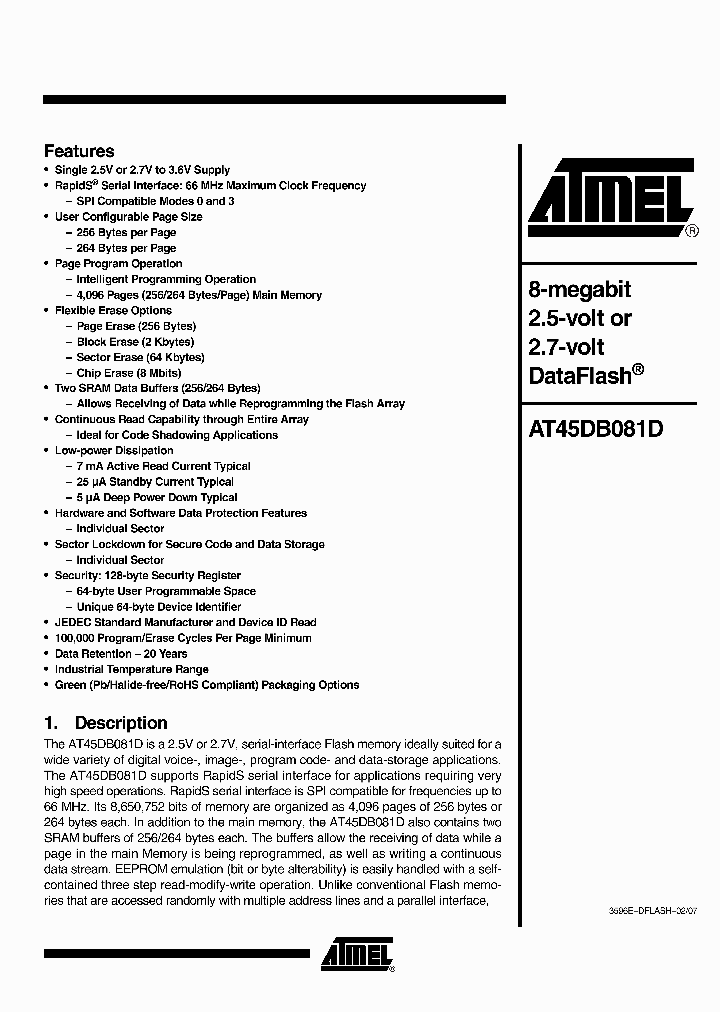 AT45DB081D_977523.PDF Datasheet