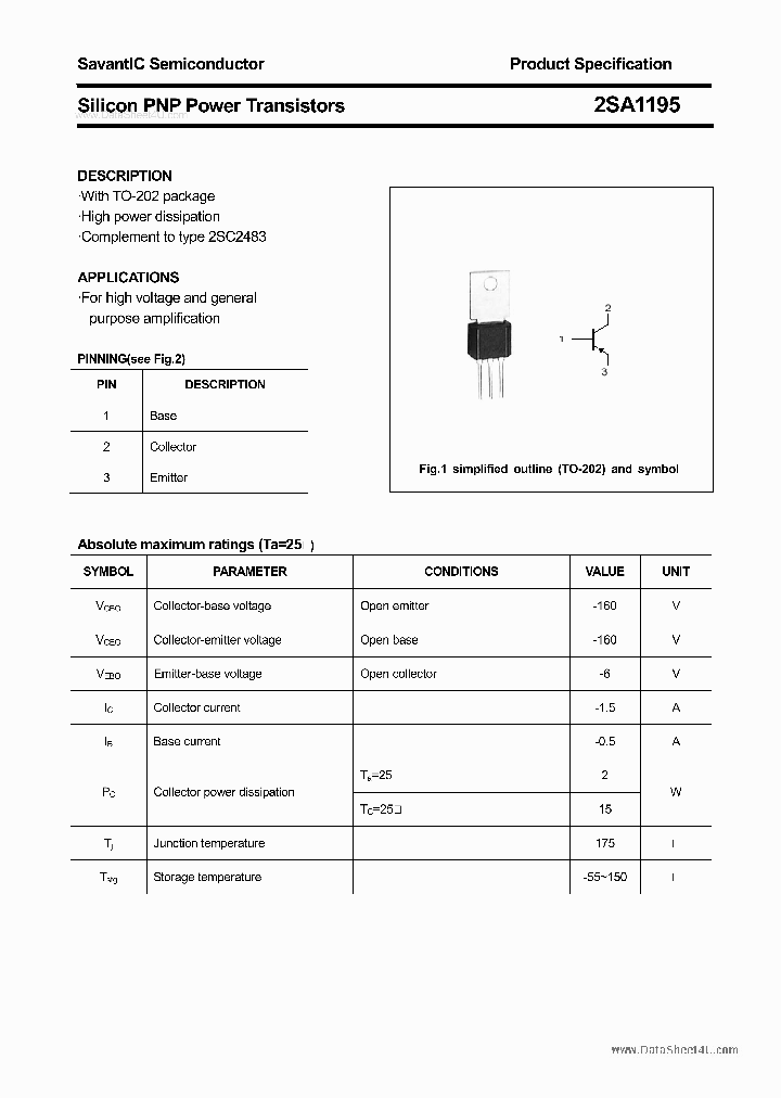 2SA1195_1612133.PDF Datasheet