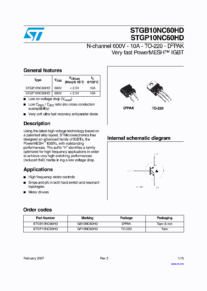 STGB10NC60HD_1605082.PDF Datasheet