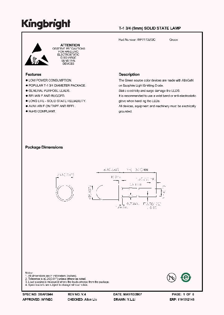 WP7113ZGC_1645744.PDF Datasheet