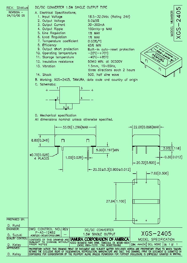 XGS-2405_1049207.PDF Datasheet