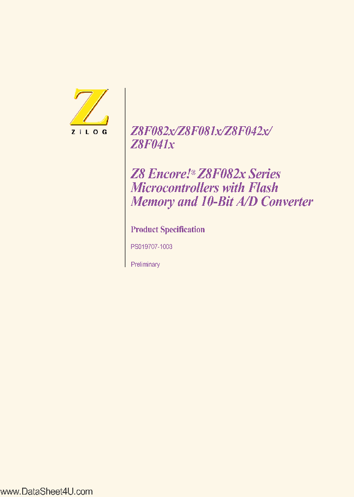 Z8F0811_1647702.PDF Datasheet