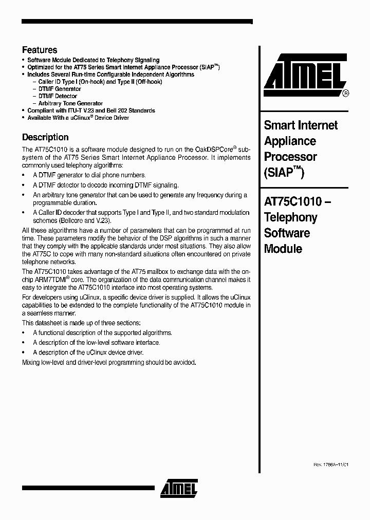 AT75C1010_1068227.PDF Datasheet