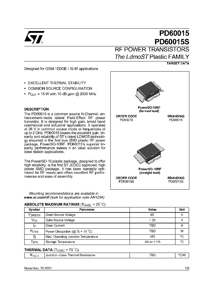 PD60015_1070513.PDF Datasheet