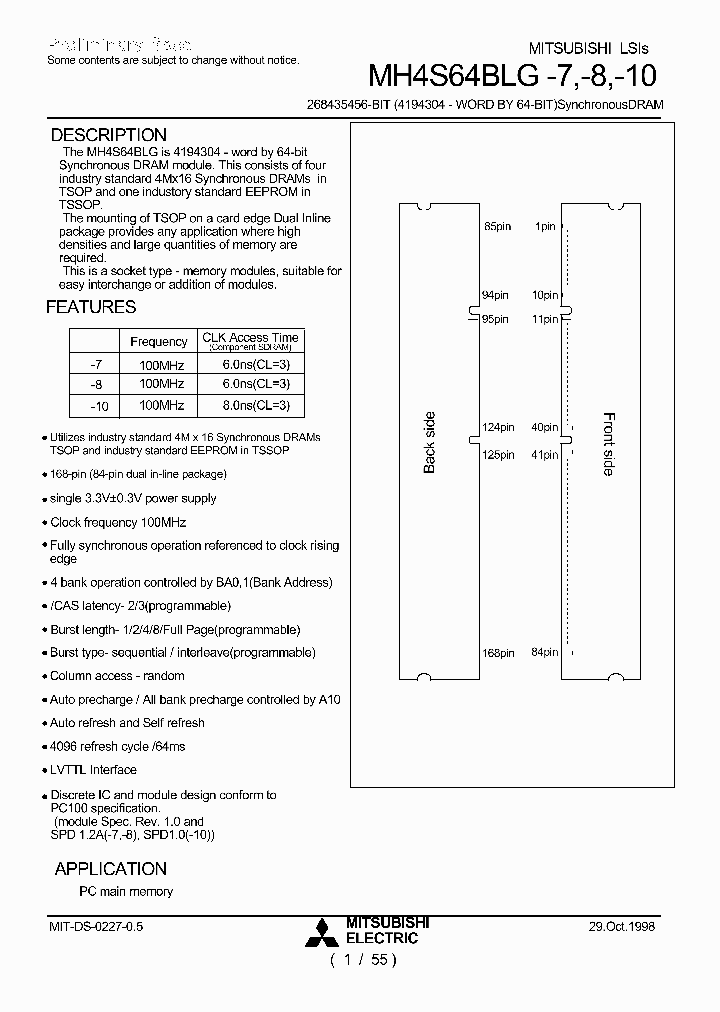 MH4S64BLG-10_1070621.PDF Datasheet
