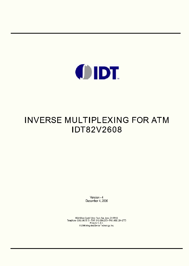 IDT82V2608_1068399.PDF Datasheet