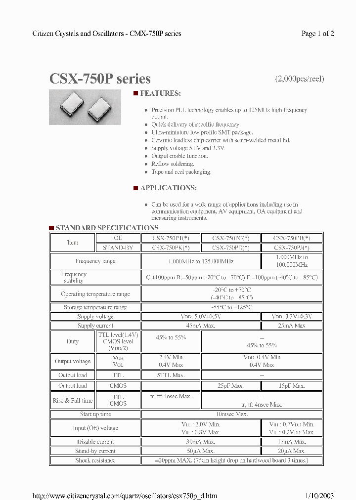 CSX-750PK_1088277.PDF Datasheet