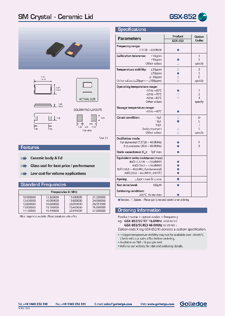 GSX-852_1088360.PDF Datasheet