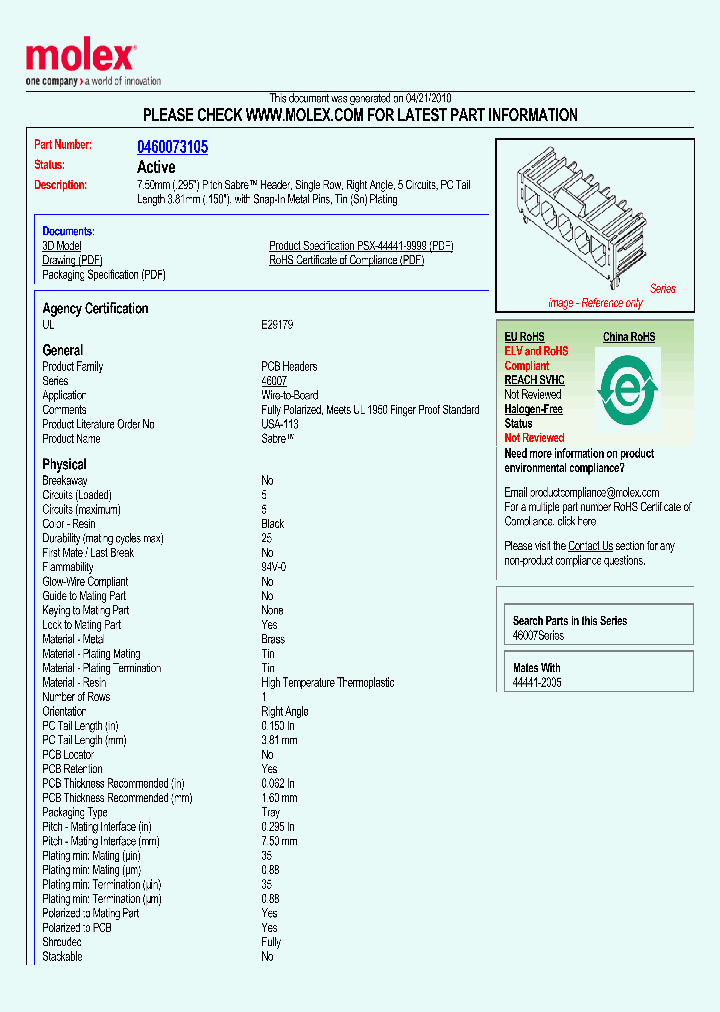 46007-3105_1664767.PDF Datasheet