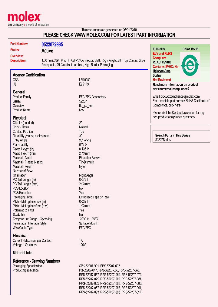 52207-2985_1665258.PDF Datasheet