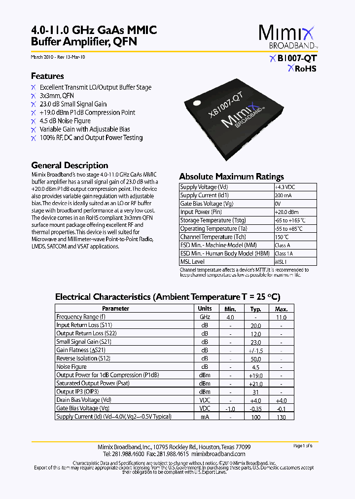 XB1007-QT10_1666359.PDF Datasheet