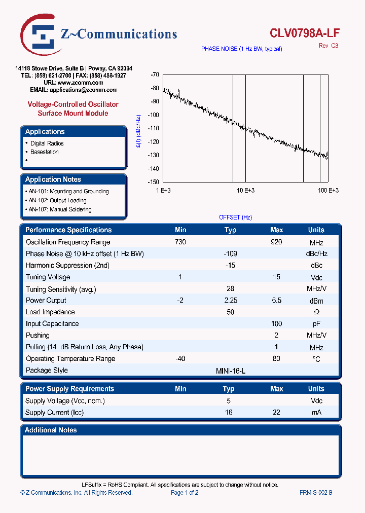 CLV0798A-LF_1670322.PDF Datasheet