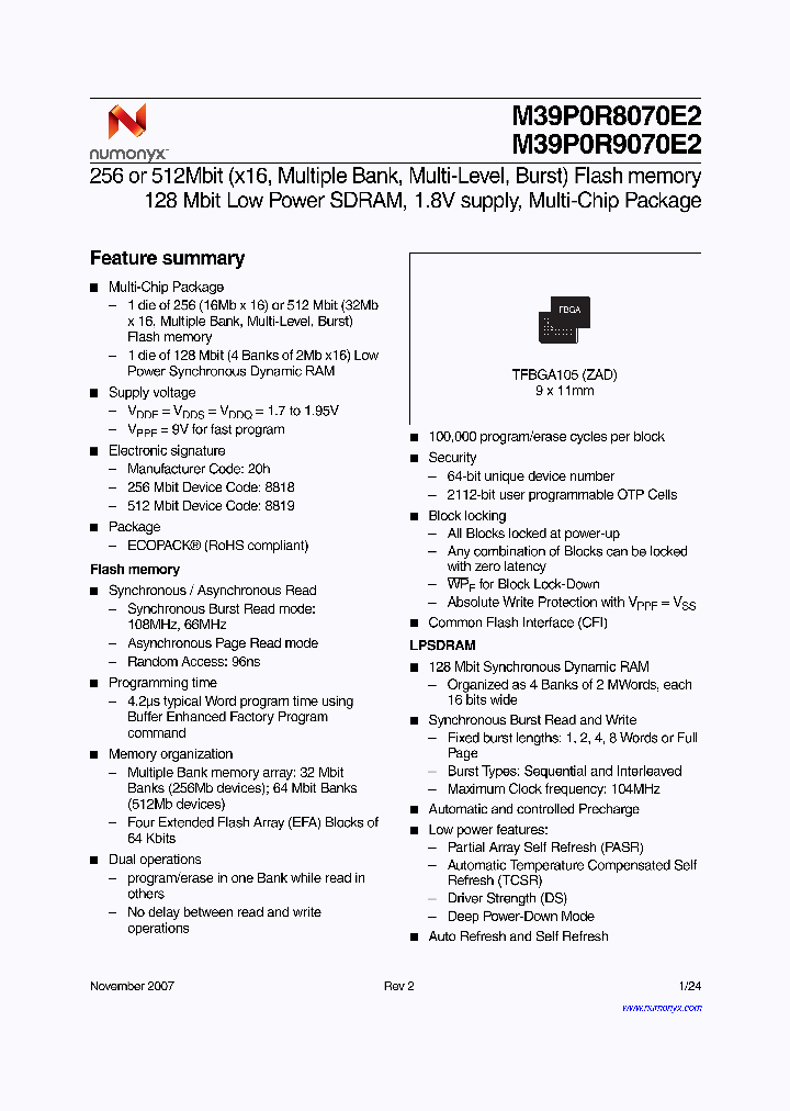 M39P0R9070E2_1670920.PDF Datasheet