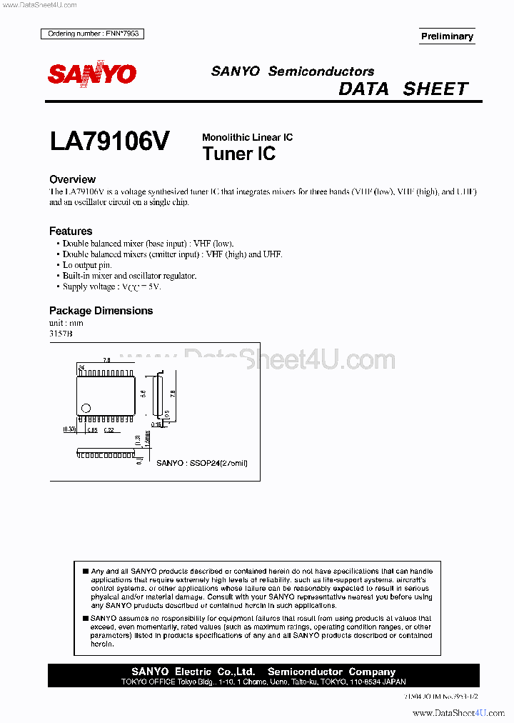 LA79106V_1659720.PDF Datasheet