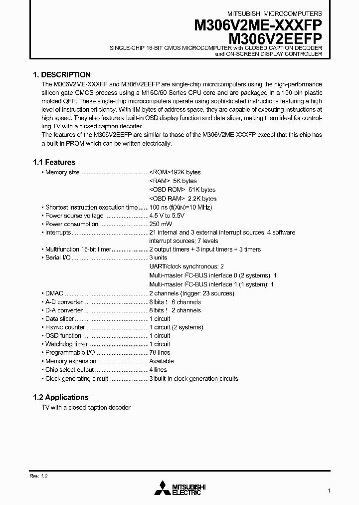 M306V2_1115548.PDF Datasheet