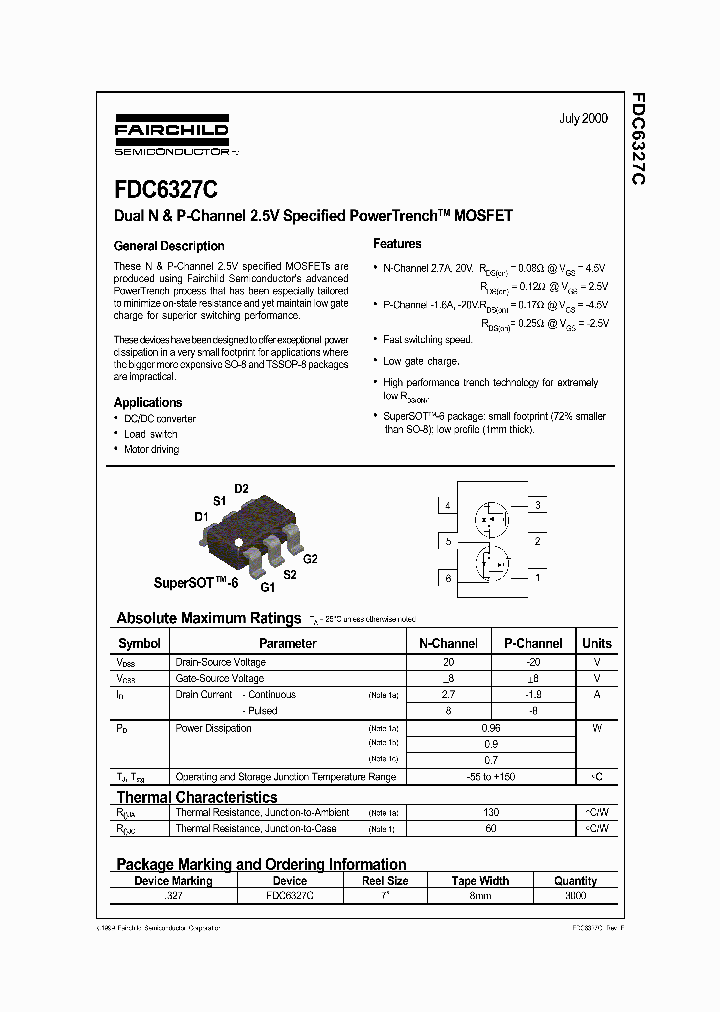 FDC6327_1118764.PDF Datasheet