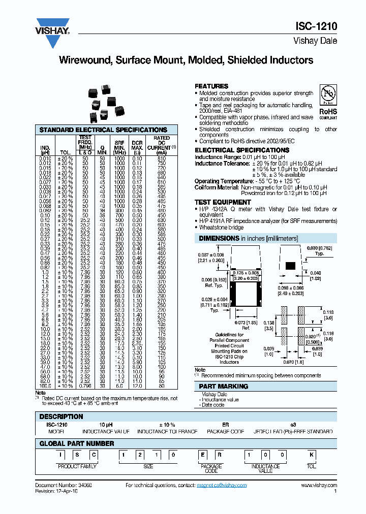 ISC1812BN102K_1158175.PDF Datasheet