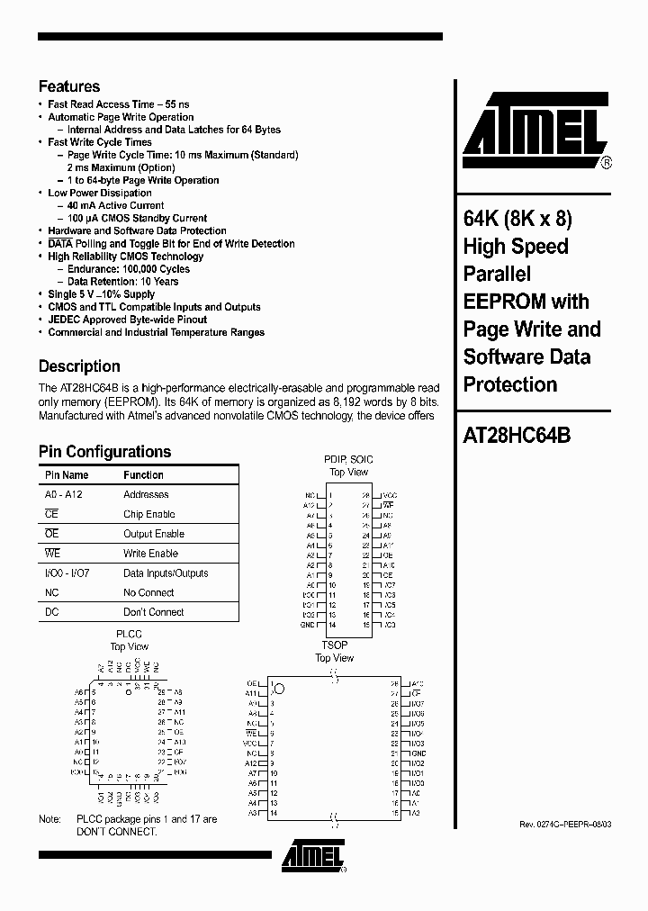 AT28HC64B_1691165.PDF Datasheet