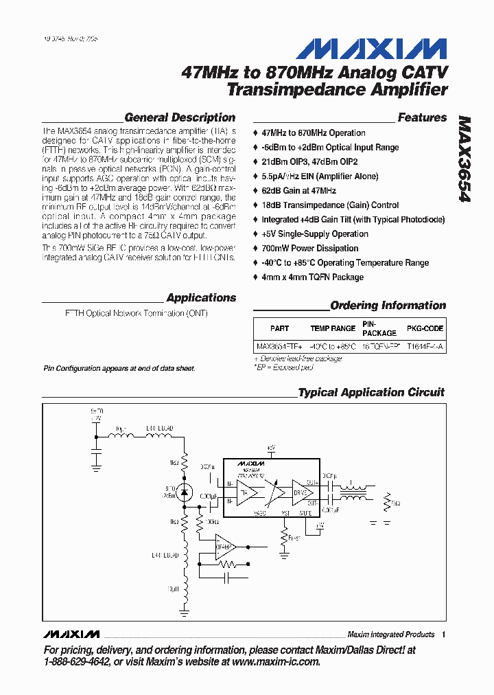 MAX3654ETE_1697103.PDF Datasheet