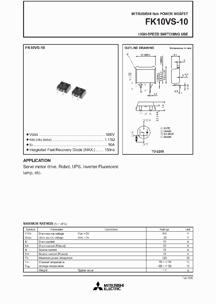 FK10VS-10_1700357.PDF Datasheet