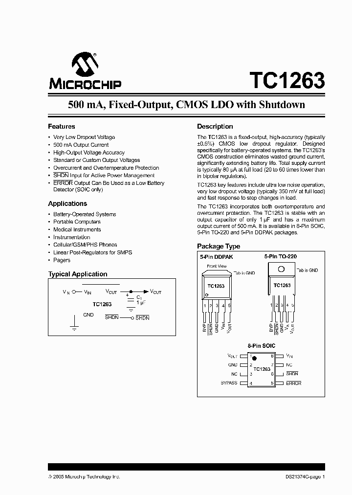 TC1263-25VOATR_1248183.PDF Datasheet