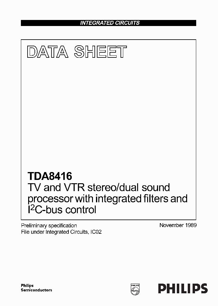 TDA8416_1712864.PDF Datasheet
