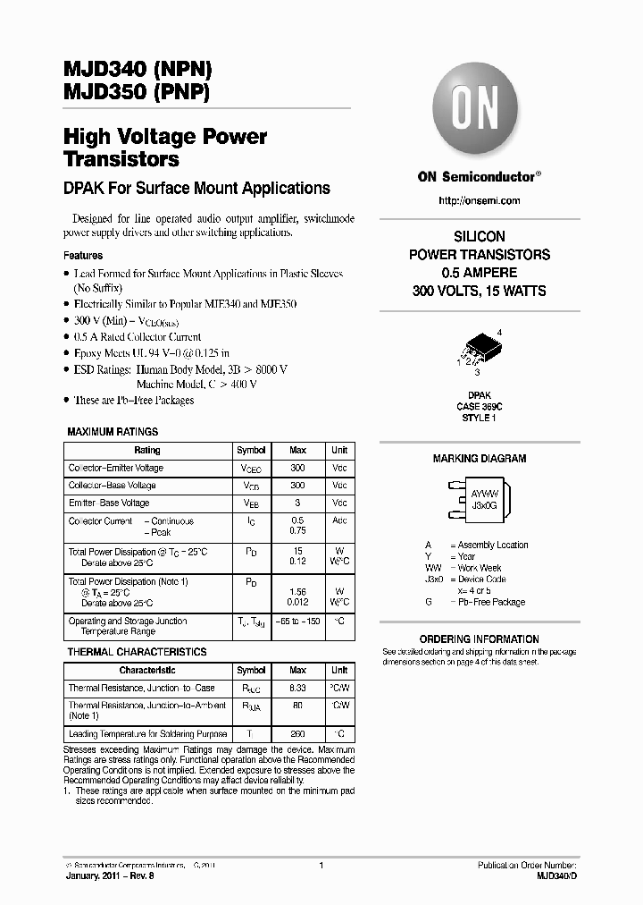 MJD340T4G_1711950.PDF Datasheet