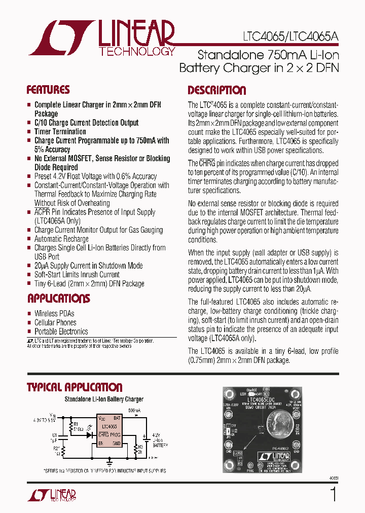 LTC4065EDC_1719384.PDF Datasheet