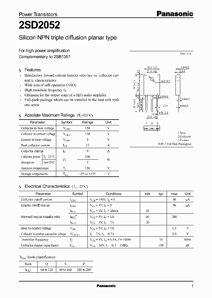 2SD2052_1343051.PDF Datasheet