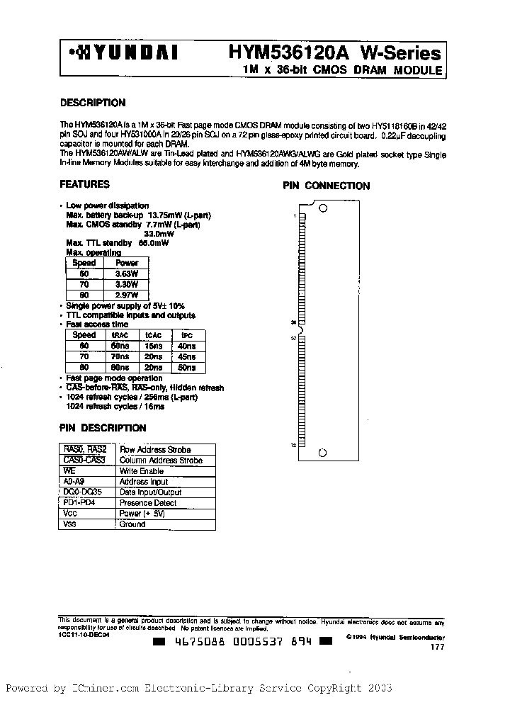 HYM536120AW-80_1378819.PDF Datasheet