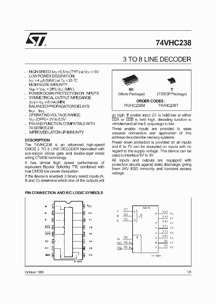 74VHC238_1422976.PDF Datasheet