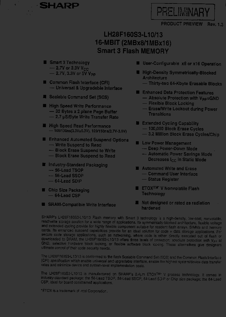 LH28F160S3-L13_1425273.PDF Datasheet