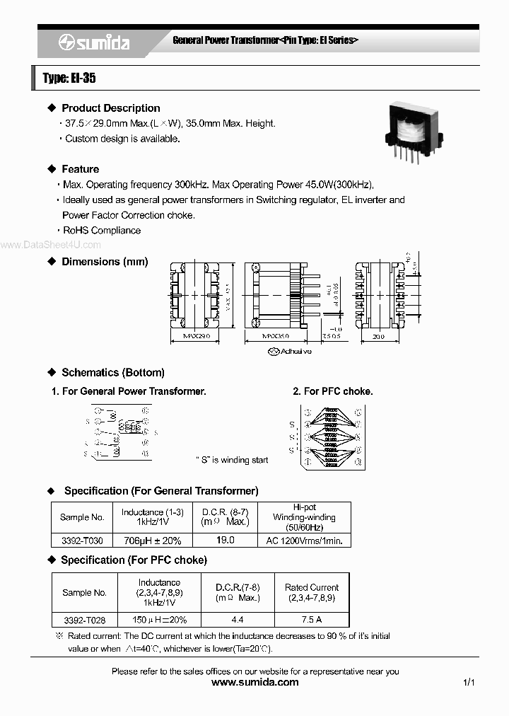 EI-35_1747257.PDF Datasheet