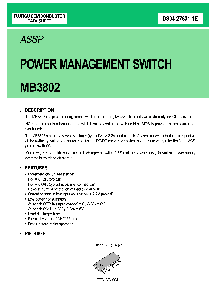 MB3802_1469870.PDF Datasheet