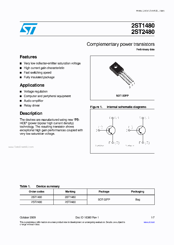 2ST1480_1757526.PDF Datasheet