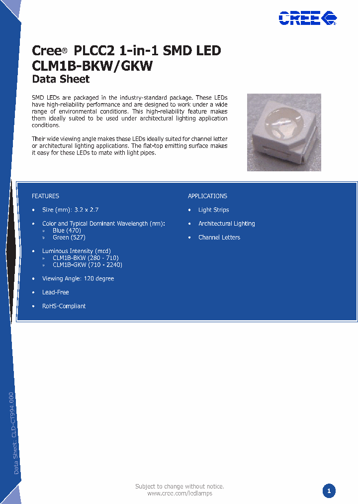 CLM1B-GKW_1763214.PDF Datasheet