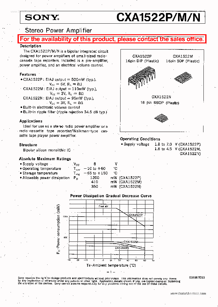 CXA1522_1758352.PDF Datasheet