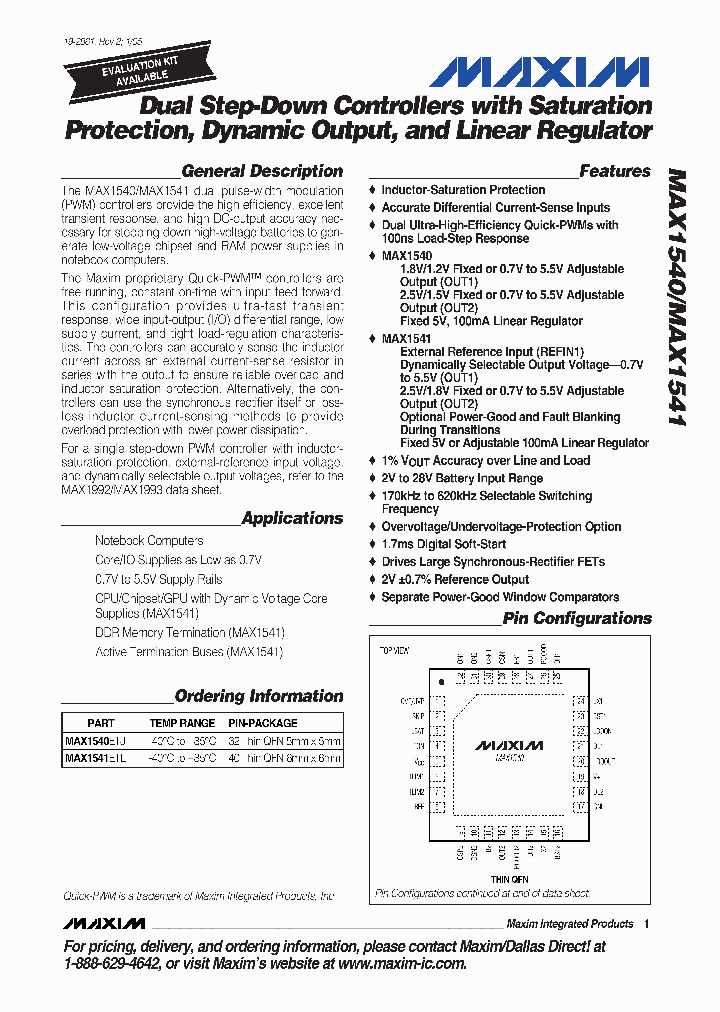 MAX1540_1784187.PDF Datasheet