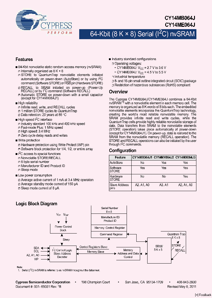 CY14MB064J2-SXI_1793761.PDF Datasheet