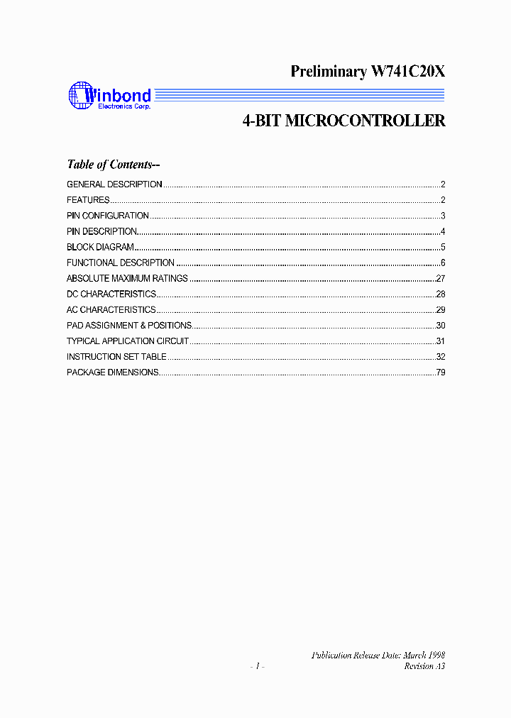 W741C205_1530570.PDF Datasheet